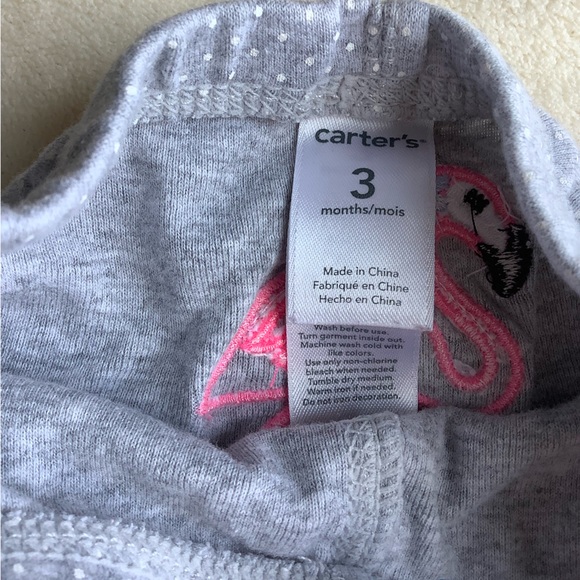 Carters Flamingo Bottom Pants 3M 3 Months - Picture 3 of 3